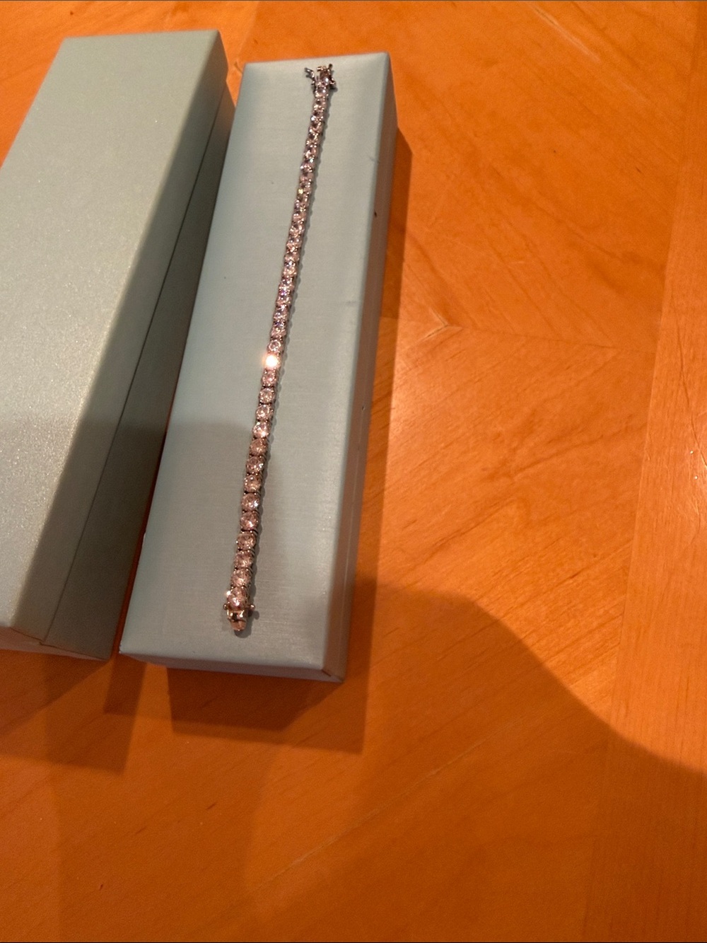 Sterling Silver Tennis Bracelet in White lab grown diamonds.